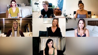 lingerie, lesbica, intervista, grandi giocattoli, diteggiatura video porno
